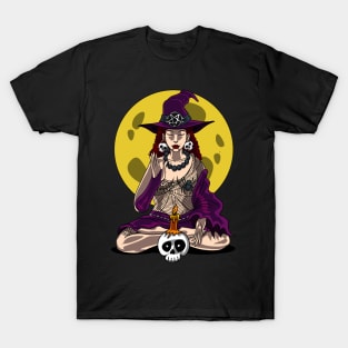 Witch Yoga Meditation T-Shirt